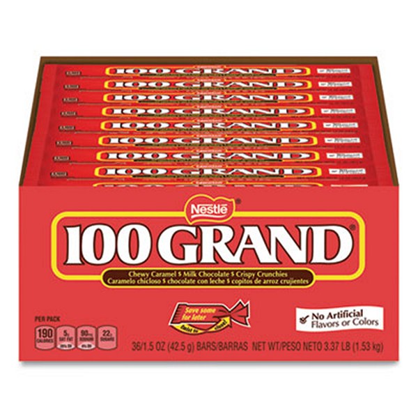 Chocolate Candy Bars, Full Size, 1.5 oz, 36/Carton