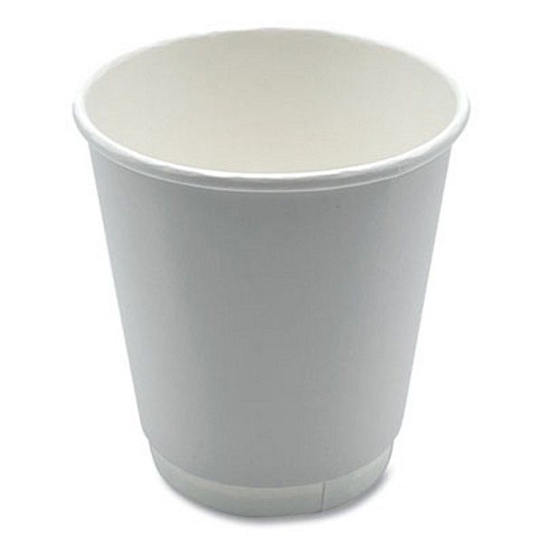 Boardwalk® Boardwalk Paper Hot Cups, Double-Walled, 10 oz, White, 500/Carton