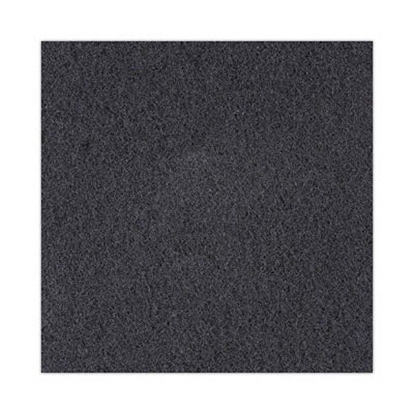 Boardwalk® High Performance Stripping Floor Pads, 17" Diameter, Black, 5/carton