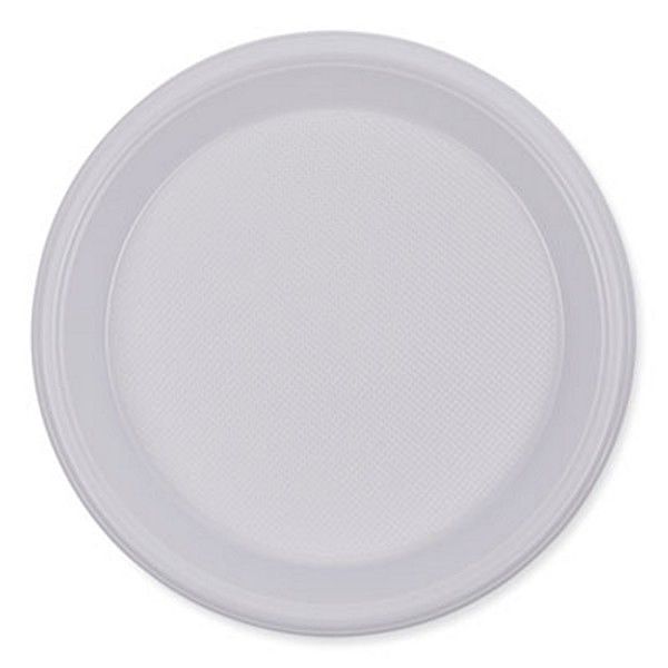 Boardwalk® Hi-Impact Plastic Dinnerware, Plate, 10" Dia, White, 500/carton