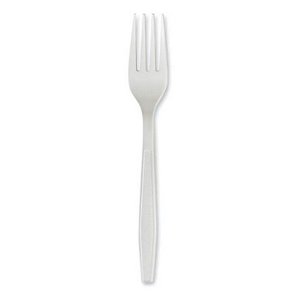 Boardwalk® Heavyweight Polypropylene Cutlery, Fork, White, 1000/carton