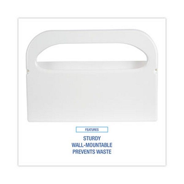 Boardwalk® Toilet Seat Cover Dispenser, 16 X 3 X 11.5, White, 2/box