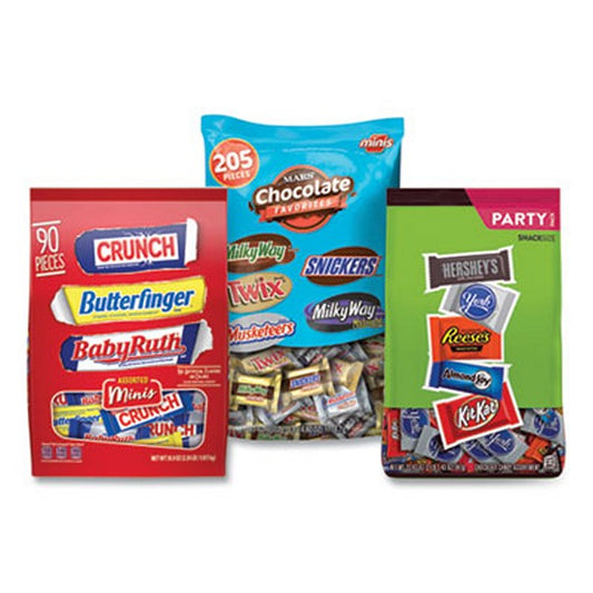 All Time Favorites Minis Mix, Hersheys/Mars/Nestle, 3 Bags, 8.84 lbs Total/Carton