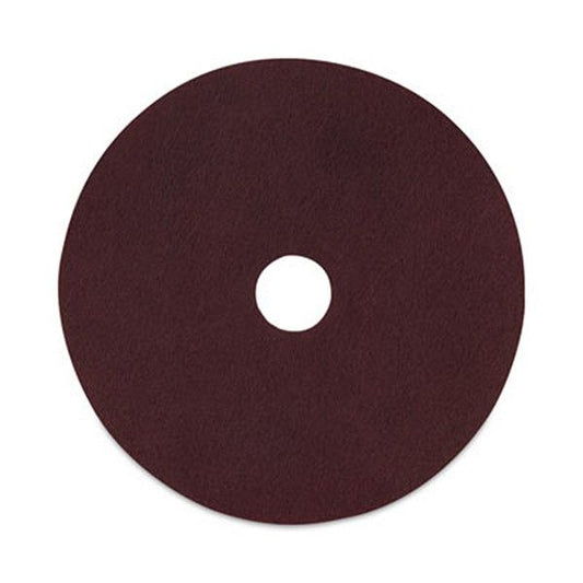 Boardwalk® Boardwalk Deep Scrub Pads, 20" Diameter, Maroon, 10/Carton