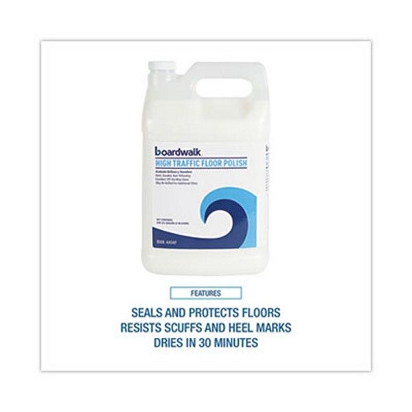 Boardwalk® High Traffic Floor Polish, 1 Gal Bottle