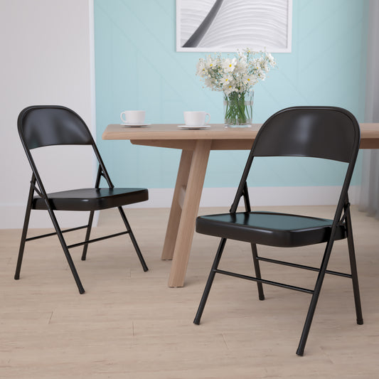 Flash Furniture, 2-BD-F002-BK-GG, Folding Chairs