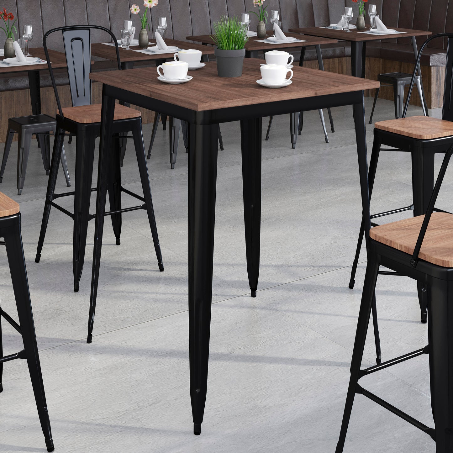 Flash Furniture, CH-51040-40M1-BK-GG, Restaurant Tables