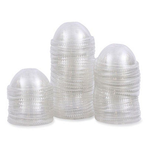 Boardwalk® Pet Cold Cup Dome Lids, Fits 16 Oz To 24 Oz Plastic Cups, Clear, 1,000/carton