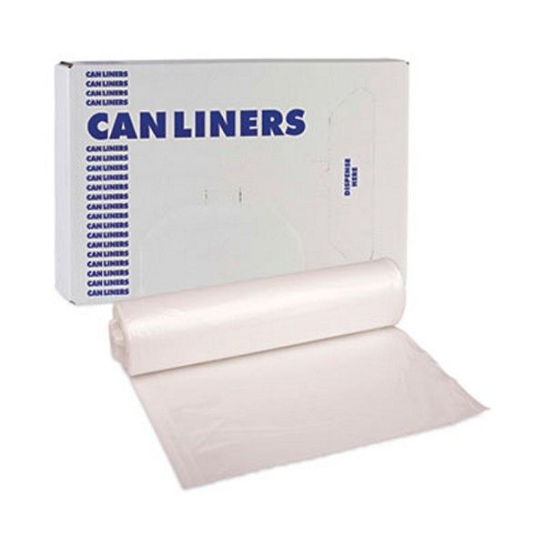 Boardwalk® High-Density Can Liners, 45 Gal, 13 Microns, 40" X 46", Natural, 250/carton