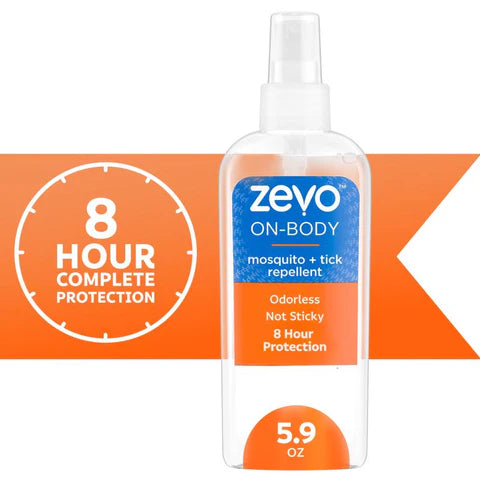 Zevo On Body Mosquito And Tick Repellent Pump Spray, 5.9 Fluid Ounce, 8 Per Case