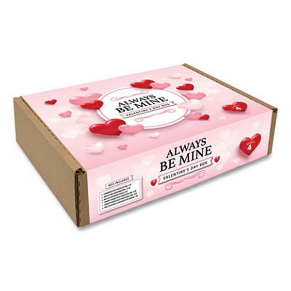 Always Be Mine Valentine's Day Box, Cocoa/Marshmallows/Candy/Cookies, 5 lb Box, 14 Packets/Box