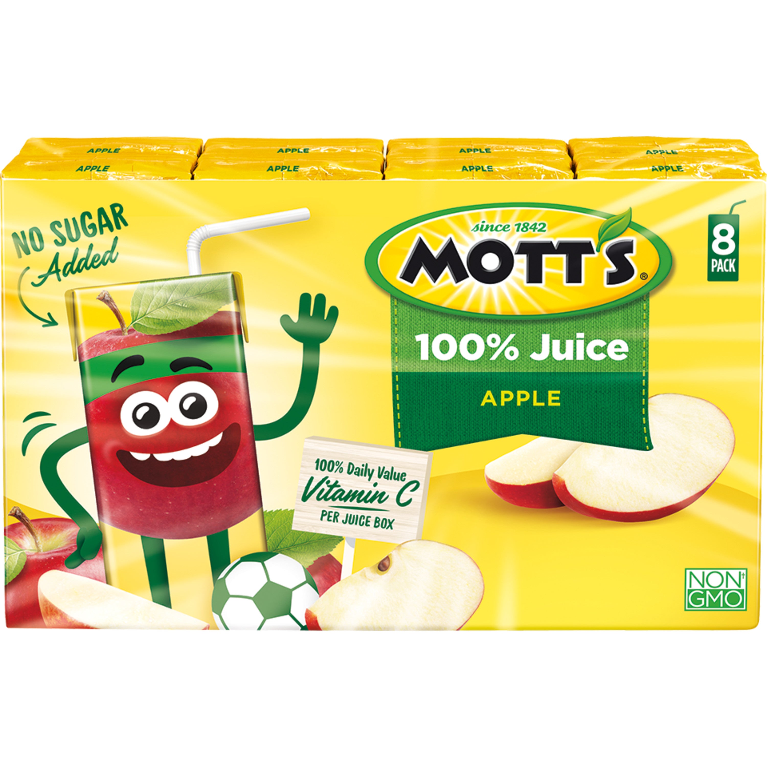 Mott's Original Apple Juice Boxes 6.75 Ounce Size - 32 Per Case