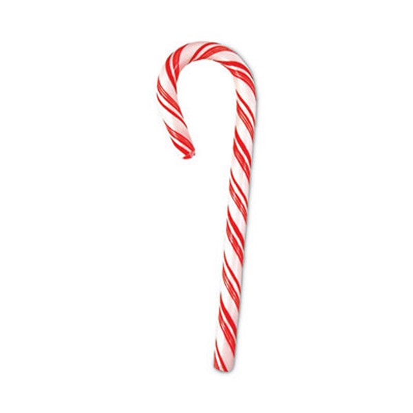 Peppermint Candy Canes, 1 oz, 60 Pieces/Jar, 1 Jar/Carton