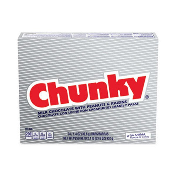 Chunky Bar, Individually Wrapped, 1.4 oz, 24/Carton