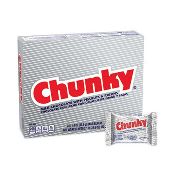 Chunky Bar, Individually Wrapped, 1.4 oz, 24/Carton