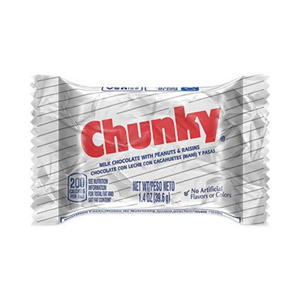 Chunky Bar, Individually Wrapped, 1.4 oz, 24/Carton