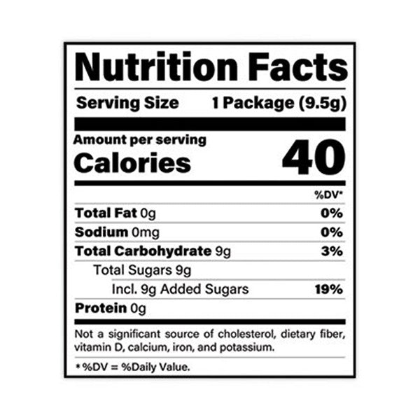 Sugar Candy,Strawberry, 0.33 oz Pouches, 24/Carton