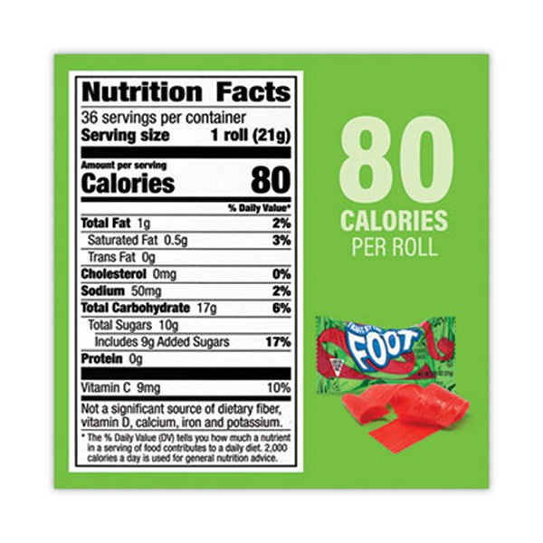 Fruit By The Foot Variety Pack, Assorted Flavors, 0.75 oz, 36 Pouches/Carton