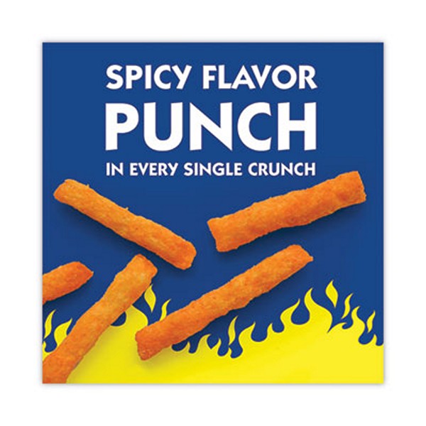 Hot Fries, Spicy Hot, 0.85 oz Bag, 72/Carton