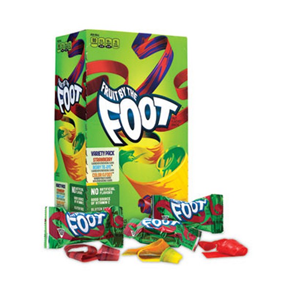 Fruit By The Foot Variety Pack, Assorted Flavors, 0.75 oz, 36 Pouches/Carton