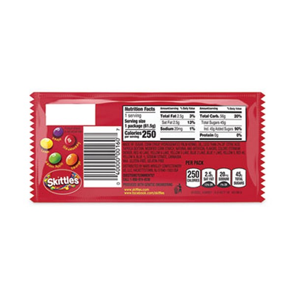 Chewy Candy, Original, 2.17 oz Bag, 36 Bags/Carton