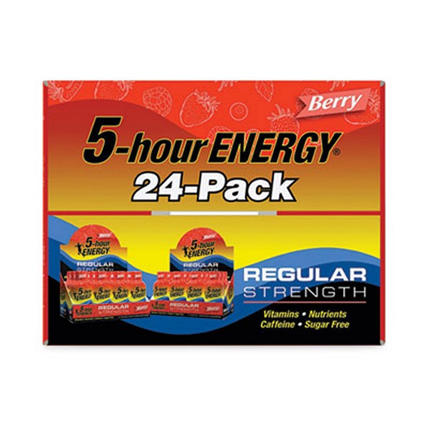 Energy Drink, Berry, 1.93 oz Bottle, 24/Carton