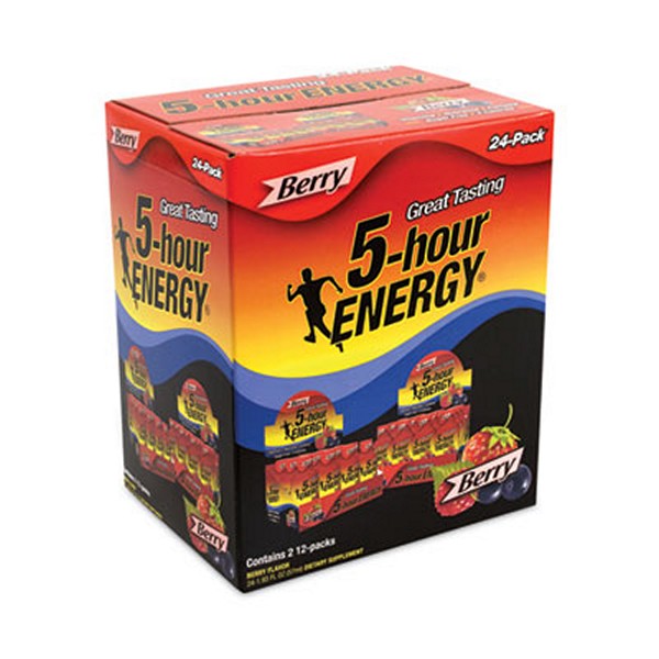 Energy Drink, Berry, 1.93 oz Bottle, 24/Carton