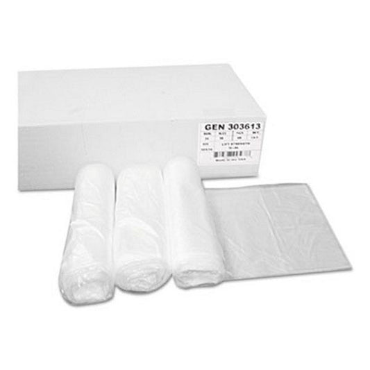 Boardwalk® GEN High Density Can Liners, 30 gal, 10 mic, 30" x 36", Natural, 25 Bags/Roll, 20 Rolls/Carton