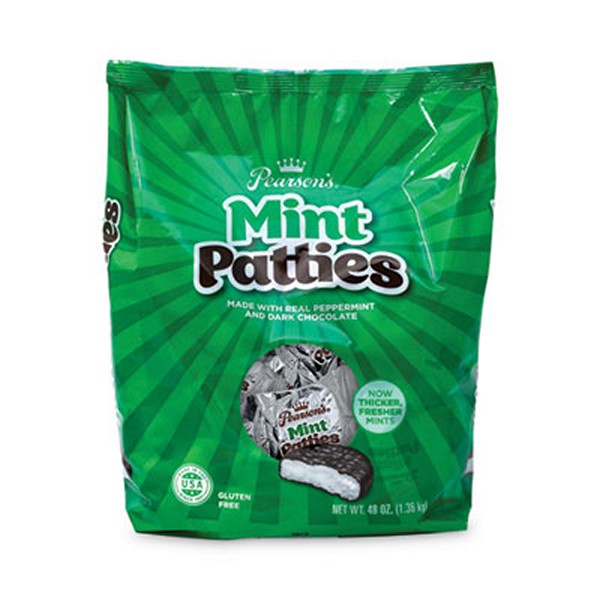 Mint Patties,175 Individually Wrapped, 3 lb Bag