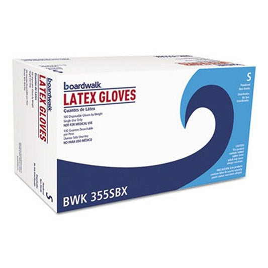 Boardwalk® General Purpose Powdered Latex Gloves, Small, Natural, 4 2/5 Mil, 1000/carton