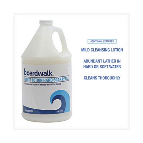 Boardwalk® Mild Cleansing Lotion Soap, Cherry Scent, Liquid, 1 gal Bottle, 4/Carton