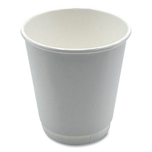 Boardwalk® Boardwalk Paper Hot Cups, Double-Walled, 10 oz, White, 25/Pack