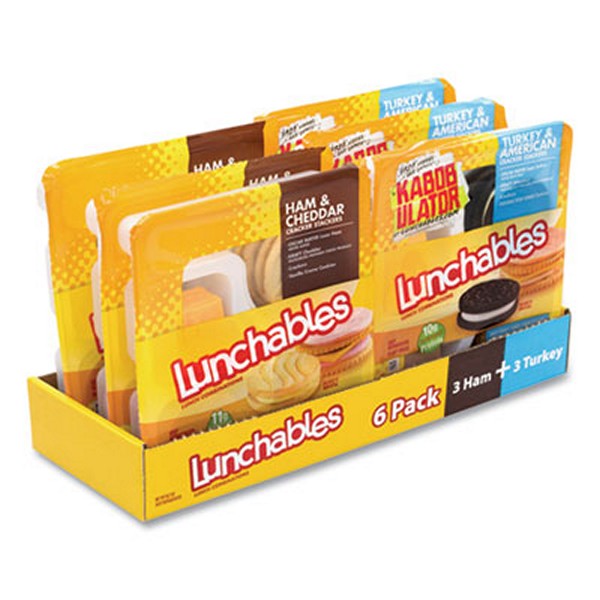 OscarMayer Lunchables Variety Pack, Turkey/american And Ham/cheddar, 6/box