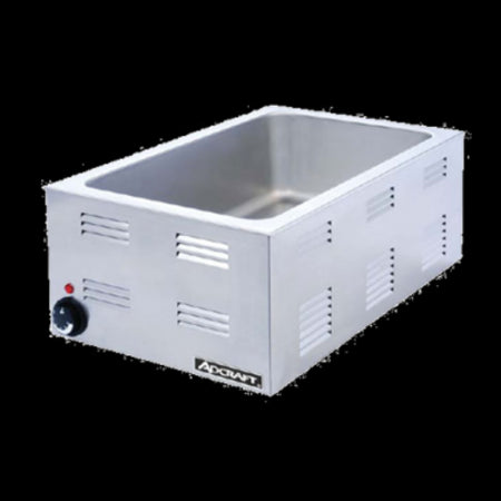 Eco Series FW-1200W Food Warmer, 12" x 20" opening, electric, countertop, base only, 6-1/2" deep well, accommodates pans up to 4" deep, 20 gauge 18/8 stainless steel interior well, stainless steel construction