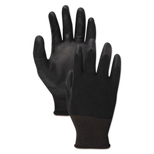 Boardwalk® Palm Coated Cut-Resistant Hppe Glove, Salt And Pepper/black, Size 10 (x-Large), Dozen