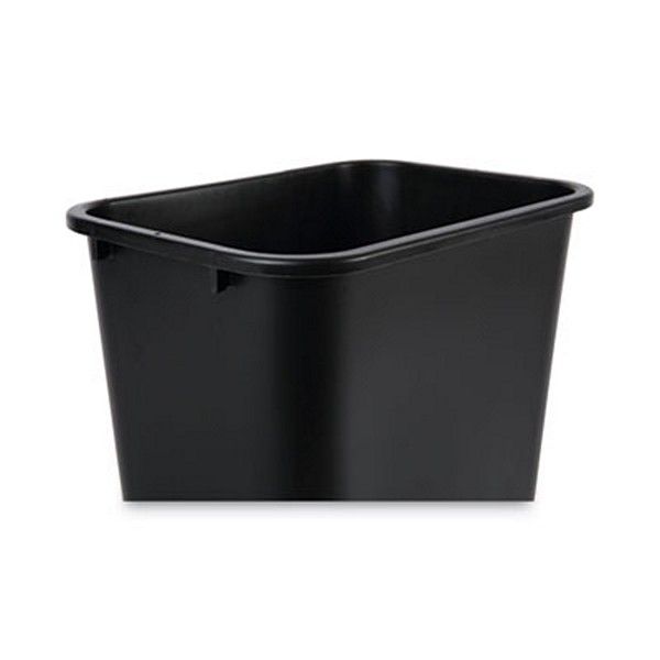 Boardwalk® Soft-Sided Wastebasket, 41 Qt, Plastic, Black