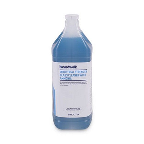 Boardwalk® Industrial Strength Glass Cleaner With Ammonia, 1 Gal Bottle, 4/carton