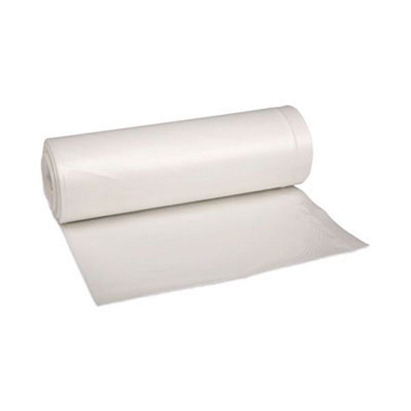 Boardwalk® Low-Density Waste Can Liners, 33 Gal, 0.6 Mil, 33 X 39, White, 6 Rolls Of 25 Bags