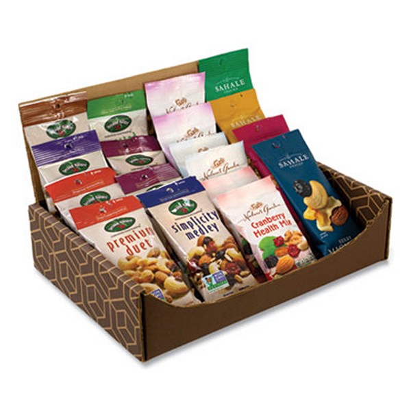 SnackBoxPr Healthy Mixed Nuts Snack Box, 18 Assorted Snacks