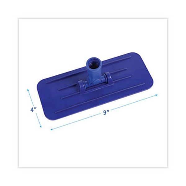 Boardwalk® Swivel Pad Holder, Plastic, Blue, 4 X 9, 12/carton