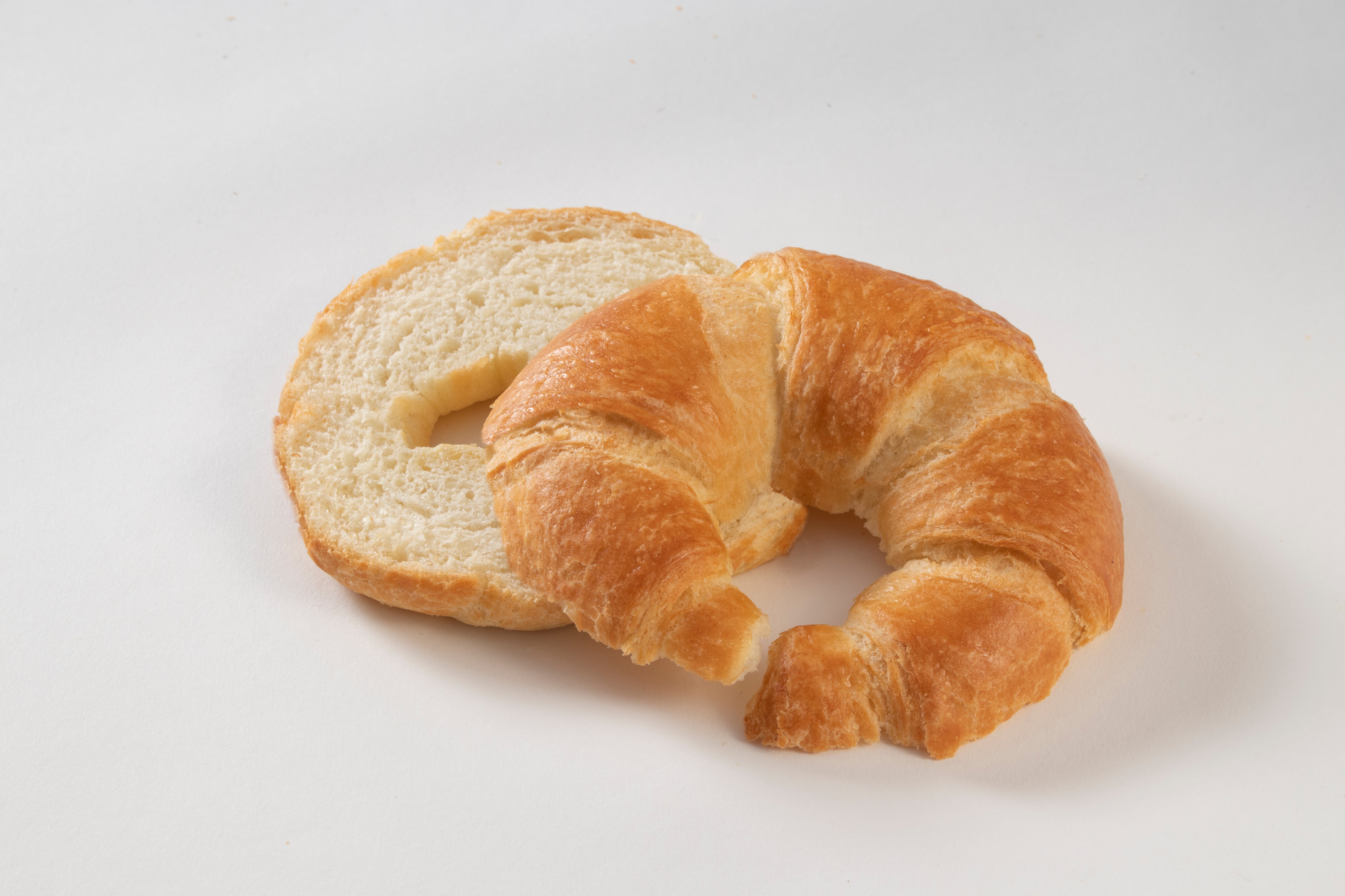 Baked Sliced Margarine Croissants Closed 3 Ounce Size - 80 Per Case