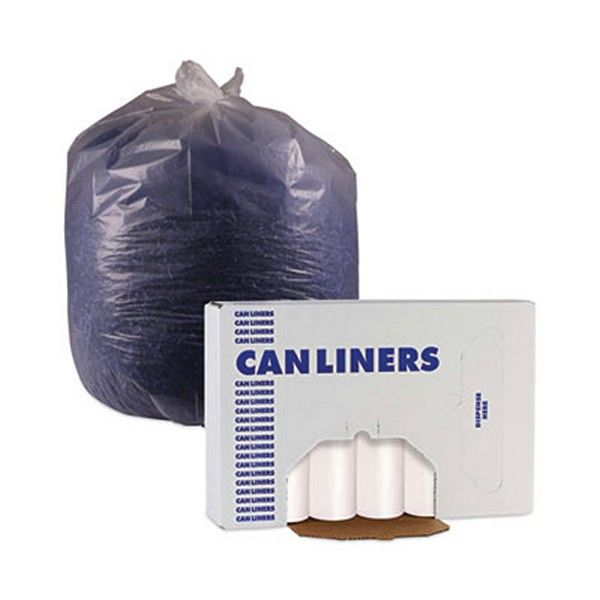 Boardwalk® High-Density Can Liners, 33 Gal, 14 Microns, 33" X 38", Natural, 250/carton