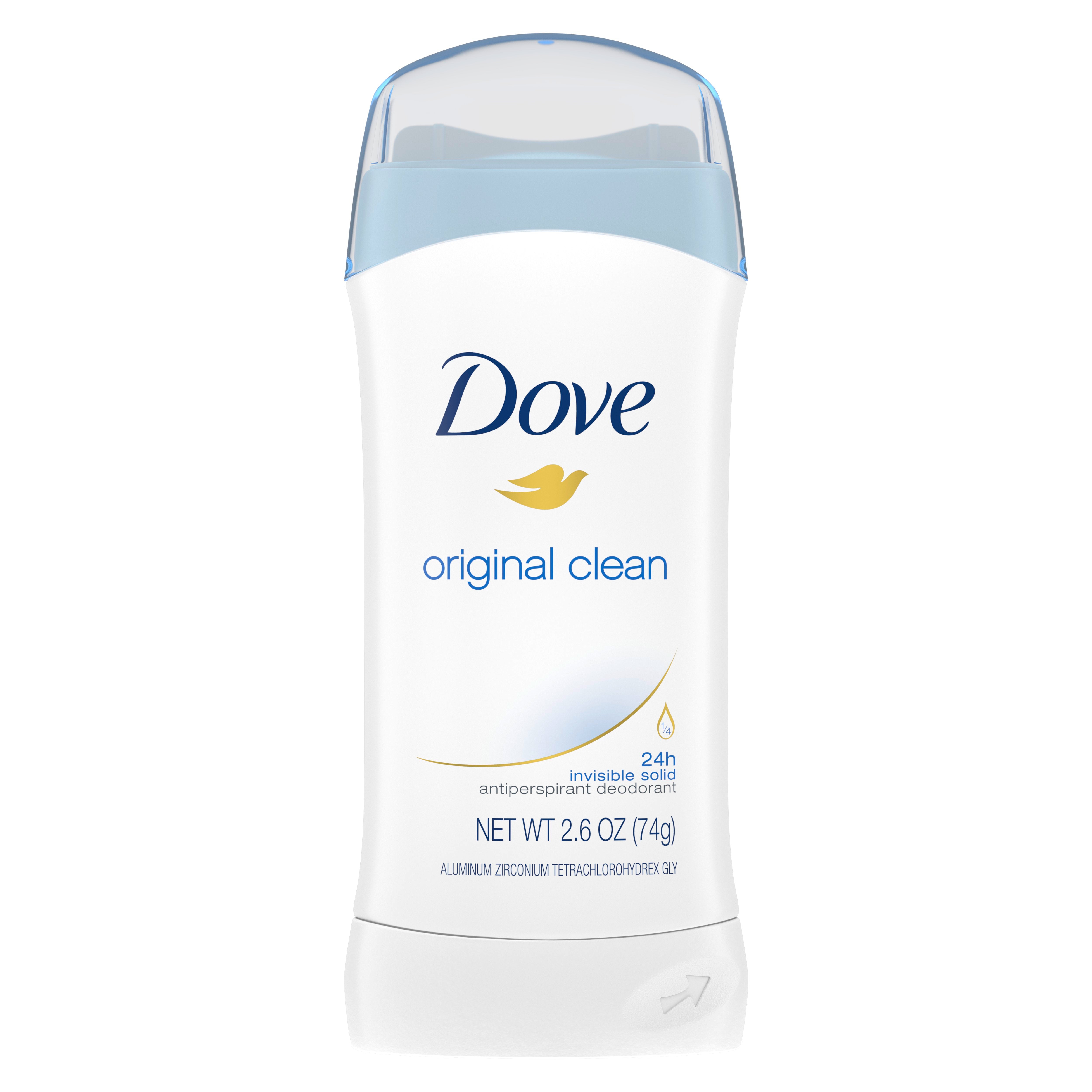 Dove Invisible Solid Original Clean 12 2.6 Oz