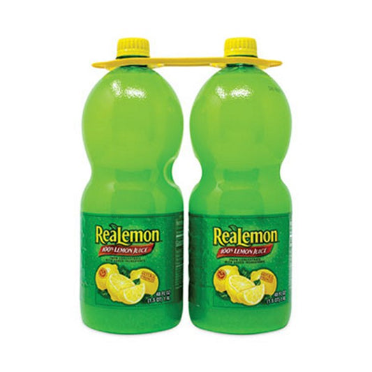 ReaLemon 100% Lemon Juice from Concentrate, 48 Bottle, 2/Pack