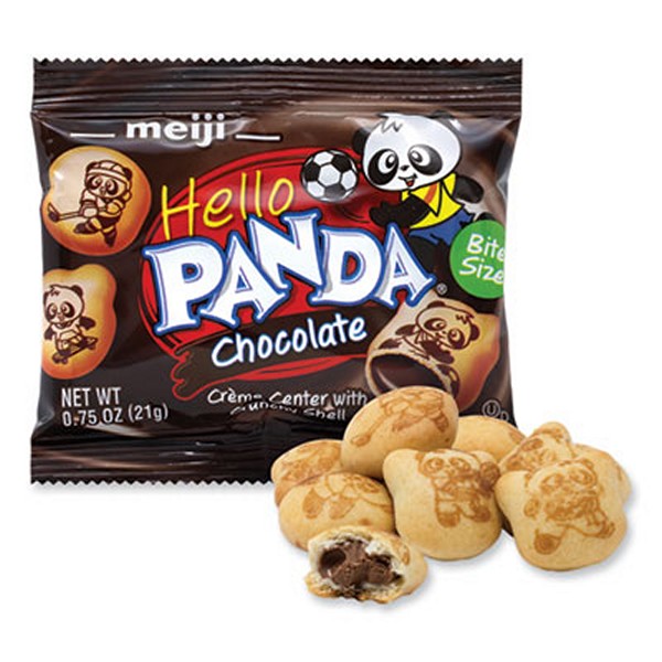 Hello Panda Chocolate Creme Filled Cookies, 0.75 oz Bag, 30 Bags/Carton