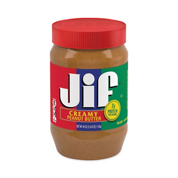 Jif Creamy Peanut Butter, 40 Jar, 2/Pack