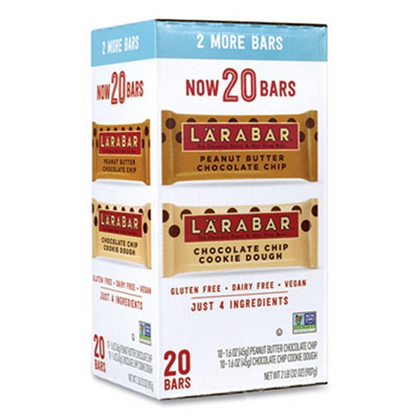 Larabar The Original Fruit And Nut Food Bar, Assorted Flavors, 1.6 Bar, 20 Bars/box