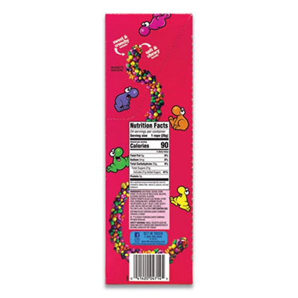 Nerds Rope Candy, Fruity, 0.92 oz Individually Wrapped, 24/Carton