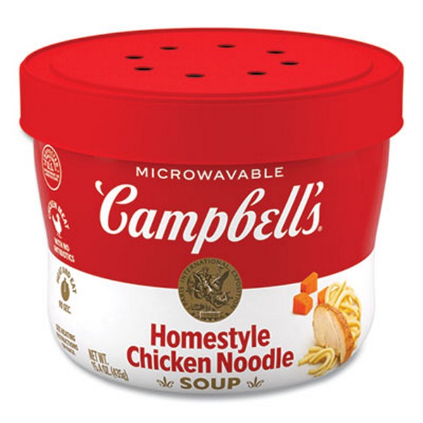 Homestyle Chicken Noodle Bowl, 15.4 oz, 8/Carton