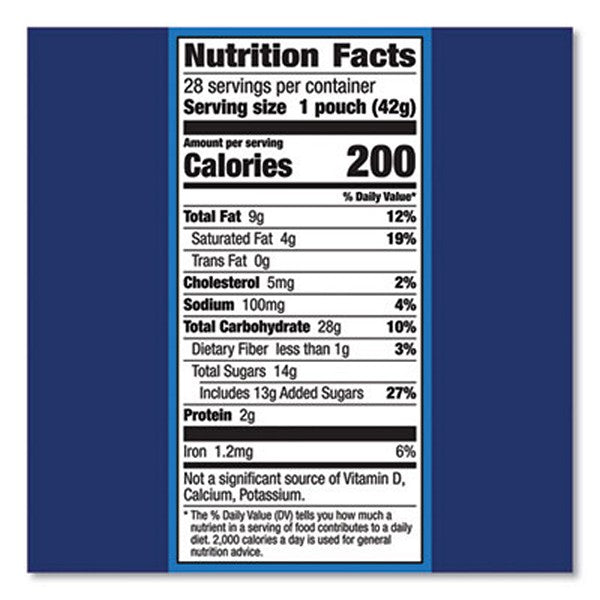 Soft Baked Mini Chocolate Chip Cookies, 1.5 oz Pouch, 28/Pack